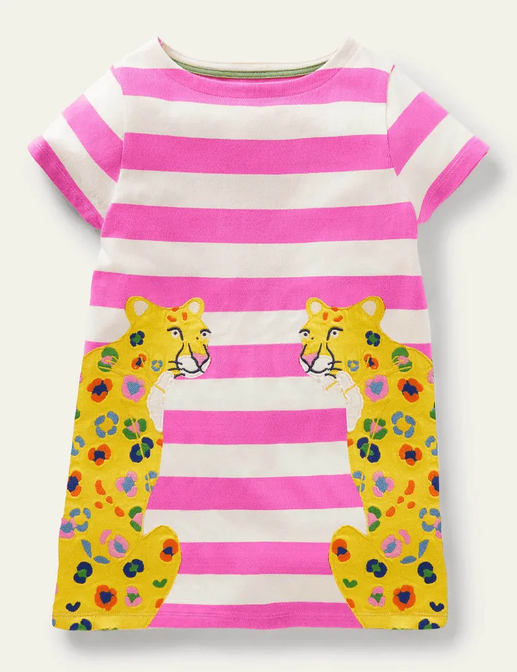 Leopard Appliqué Dress - Mini Taylor