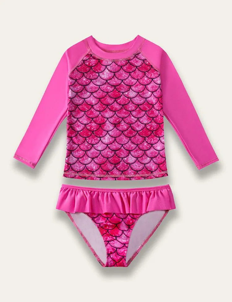 Mermaid Print Swim Suit - Mini Taylor