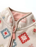 Printed Checks Polar Fleece Jacket - Mini Taylor