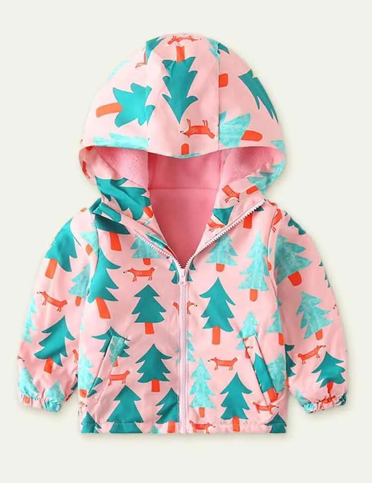 Printed Polar Fleece Shell Jacket - Mini Taylor