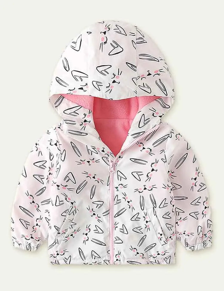 Printed Polar Fleece Shell Jacket - Mini Taylor