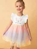 Rabbit Appliqué Tulle Dress - Mini Taylor
