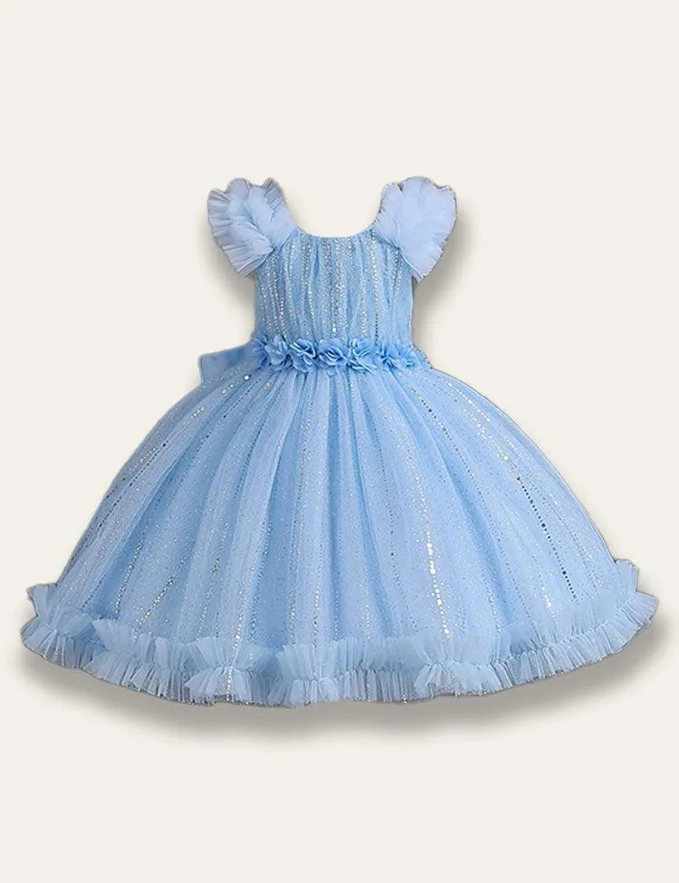 Sparkling Floral Princess Party Dress - Mini Taylor