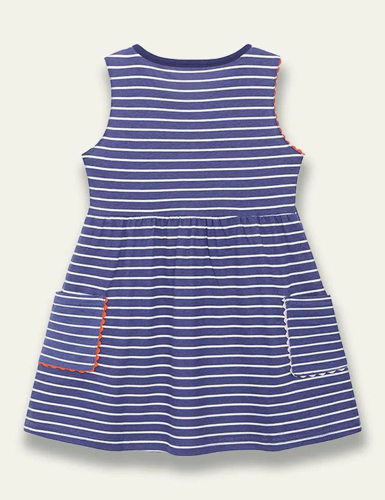 Stripe Sleeveless Pocket Dress - Mini Taylor