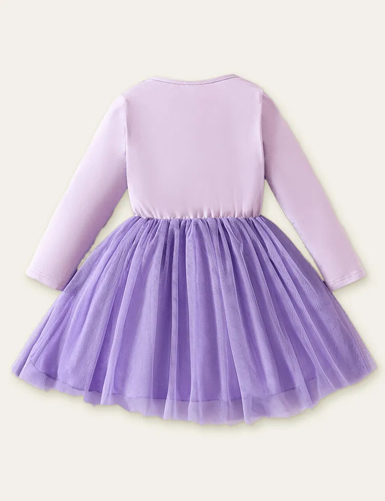 Unicorn Mesh Stitching Dress - Mini Taylor