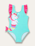 Unicorn Ruffle Swimsuit