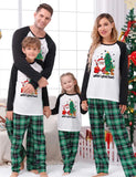 Weihnachts-Weihnachtsmann-bedruckter, passender Familien-Pyjama