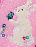 Bunny Appliqué Dotted Coat