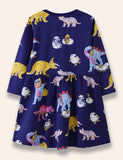 Multi Dinosaur Life Printed Dress