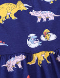 Multi Dinosaur Life Printed Dress