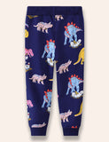 Pantaloni stampati con vita multi-dinosauro