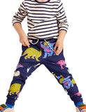 Pantaloni stampati con vita multi-dinosauro