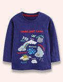 Multi Clouds Long Sleeve T-Shirt