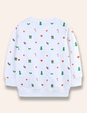 Sweat-shirt à pois cadeau de Noël