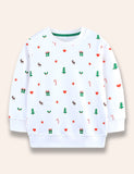 Sweat-shirt à pois cadeau de Noël