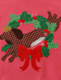 Geansaí Appliqué Dachshund Nollag