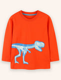 Glowing Dinosaur Long Sleeve T-shirt