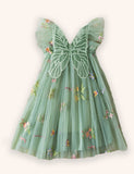 Flower Butterfly Embroidered Dress