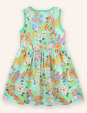 Butterfly Printed Cotton Dress