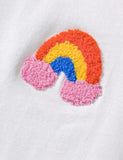 Rainbow Applique Cotton T-shirt Set