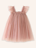 Suspender Solid Color Tulle Dress