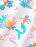 Mermaid Full Printed Cotton Dress