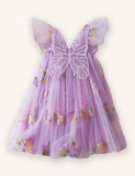 Flower Butterfly Embroidered Dress