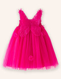 3D Wings Tulle Dress