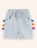 Dinosaur Teeth Cotton Shorts