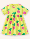 Cute Radish Printed Dress