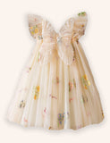 Flower Butterfly Embroidered Dress