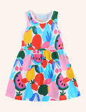 Colorful Fruit Printed Dress