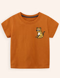 Smile Tiger Printed Cotton T-shirt