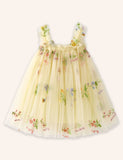 Flower Embroidery Tulle Dress