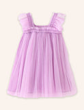 Suspender Solid Color Tulle Dress