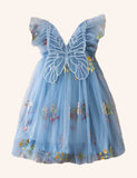 Flower Butterfly Embroidered Dress