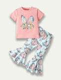 Easter Cartoon Bunny Printed Suit - Mini Taylor