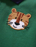 Little Tiger Appliqué Polo T-Shirt