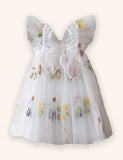 Flower Butterfly Embroidered Dress