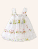 Flower Embroidery Tulle Dress