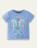 Seahorse Printed T-shirt - Mini Taylor