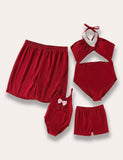Solid Color Family Matching Swim Suit - Mini Taylor