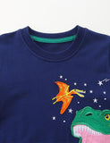 Sweatshirt mit Dinosaurier-Applikation