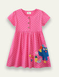 Polka-dot Embroidered Dress - Mini Taylor