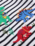 Multi Dinosaur Appliqué T-Shirt