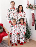 Christmas Family Matching Allover Xmas Tree & Car Print Long-sleeve Pajamas Sets