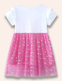 Ballet Girl Ruffled Starry Tulle Dress