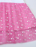 Ballet Meedchen Ruffled Starry Tulle Kleed