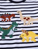 Cute Dinosaur Appliqué T-Shirt