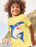 Pirate Shark Appliqué T-Shirt